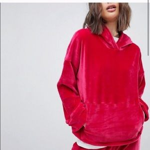 Free People movement velvet hoodie